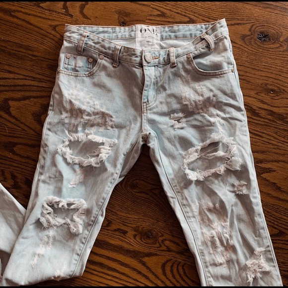 🦋SOLD🦋One Teaspoon” Trashed Freebirds - Picture 8 of 8